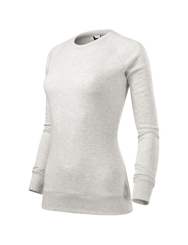 Adler MALFINI Women`s sweatshirt Merger 416 almond melange embroidery print