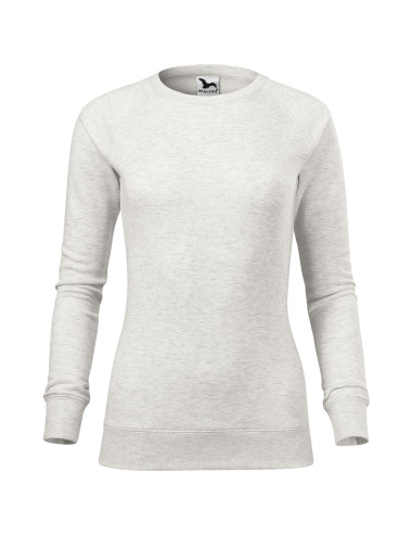 Adler MALFINI Women`s sweatshirt Merger 416 almond melange embroidery print