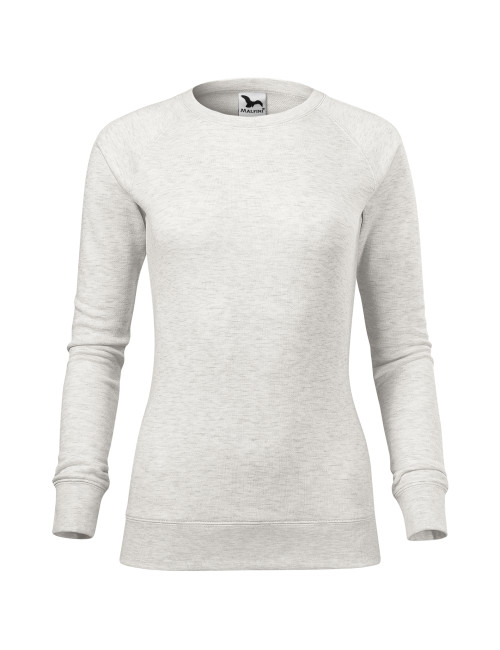 Adler MALFINI Women`s sweatshirt Merger 416 almond melange embroidery print