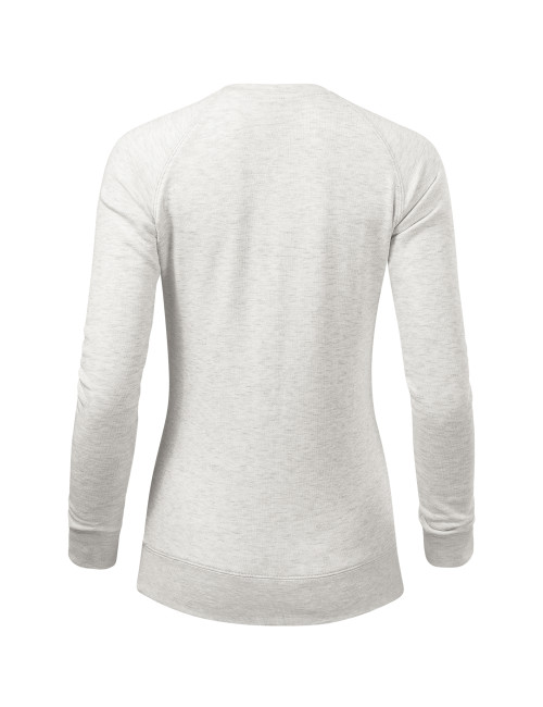 Adler MALFINI Women`s sweatshirt Merger 416 almond melange embroidery print