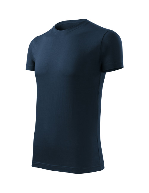 Adler MALFINI Viper Free F43 Herren T-Shirt, Marineblau, Logo-Stickerei