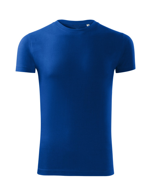 Adler MALFINI Viper Free F43 Herren-T-Shirt, kornblumenblaues Sticklogo