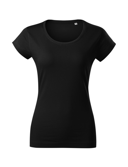 Adler MALFINI Viper Free F61 Damen T-Shirt, schwarze Stickerei, Logodruck