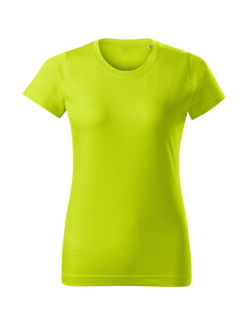 Adler MALFINI Damen T-Shirt Basic Free F34 Limette mit Stickerei, Aufdruck