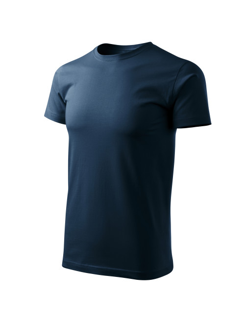 Adler MALFINI Herren T-Shirt Basic Free F29, marineblau, bestickt mit dem Firmenlogo