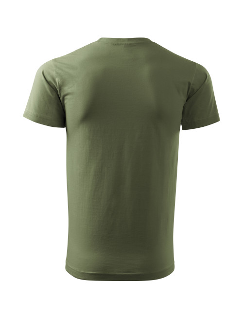 Adler MALFINI Herren T-Shirt Basic Free F29 Khaki Kleidung mit Logo-Stickerei