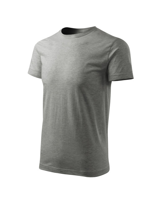 Adler MALFINI Men`s T-shirt Basic Free F29 dark gray melange embroidery