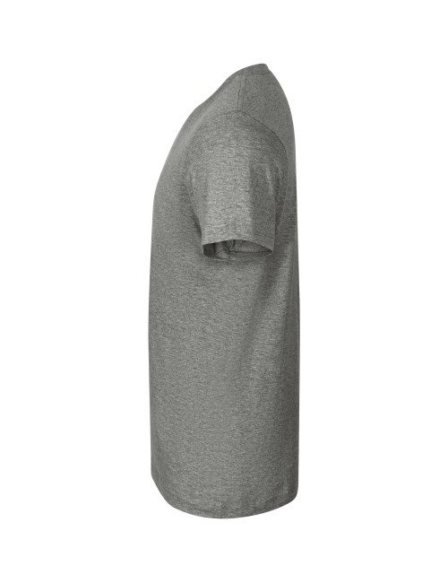 Adler MALFINI Herren T-Shirt Basic Free F29 dunkelgraue Melange-Stickerei