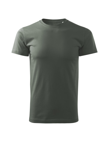 Adler MALFINI Koszulka męska Basic Free F29 ciemny khaki z nadrukiem