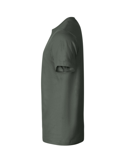 Adler MALFINI Koszulka męska Basic Free F29 ciemny khaki z nadrukiem