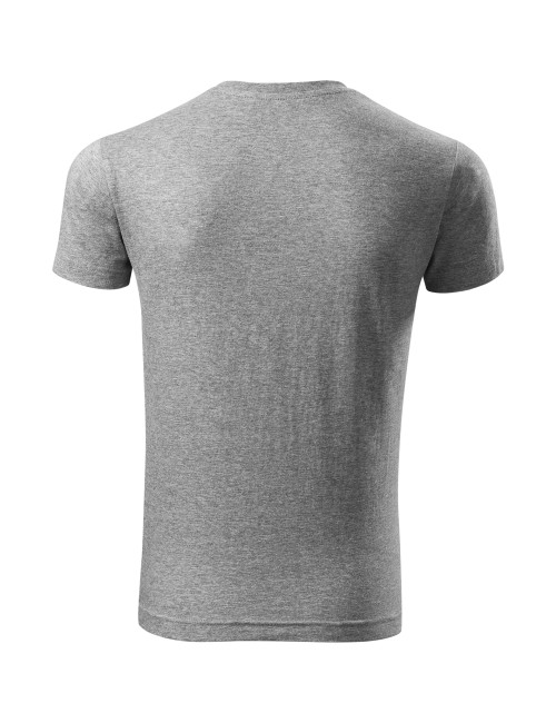 Adler MALFINI Viper Free F43 Herren T-Shirt, dunkelgrau meliert, Logo-Stickerei