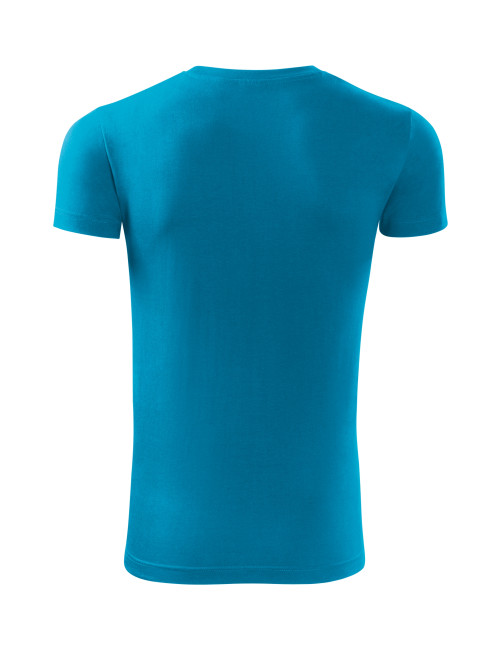 Adler MALFINI Viper Free F43 Herren T-Shirt, türkis, Computerstickerei