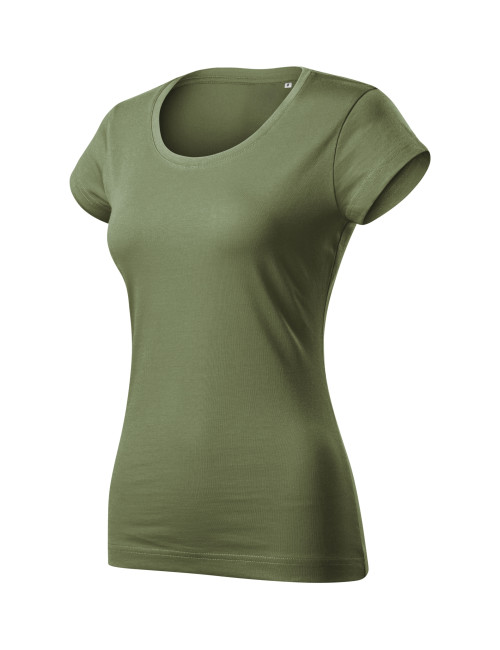 Adler MALFINI Viper Free F61 Damen T-Shirt Khaki Logo-Print-Stickerei