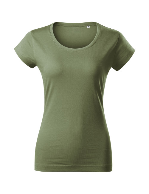 Adler MALFINI Viper Free F61 Damen T-Shirt Khaki Logo-Print-Stickerei