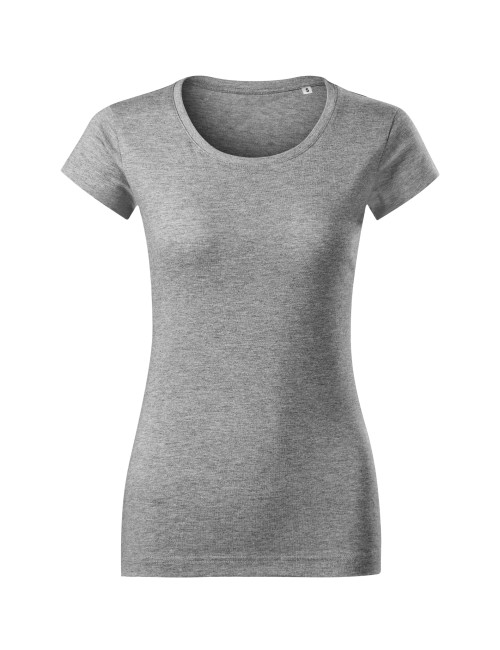 Adler MALFINI Damen T-Shirt Viper Free F61, dunkelgrauer Melange-Print