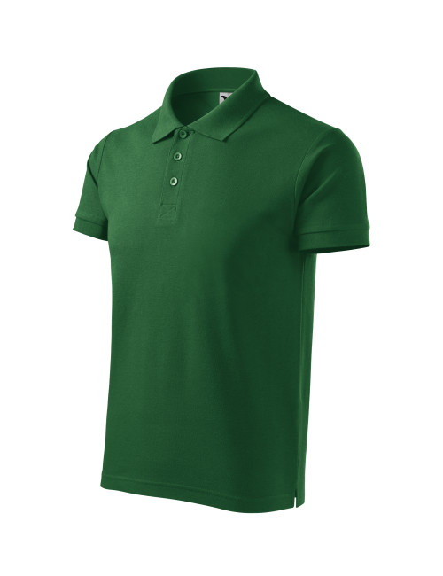 Koszulka polo męska cotton heavy 215 zieleń butelkowa Adler Malfini