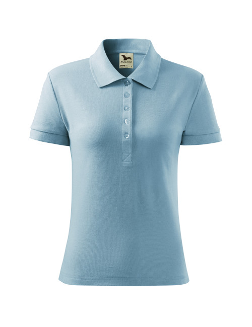 Koszulka polo damska cotton heavy 216 błękitny Adler Malfini