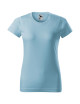 Adler MALFINI Damen T-Shirt Basic 134, blau mit eigenem Aufdruck