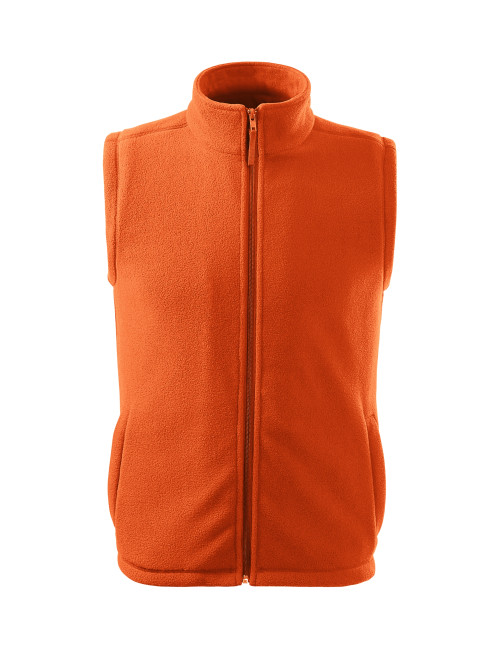 Warm fleece vest, pockets, company logo, embroidery, workwear