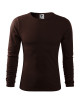 Adler MALFINI Herren T-Shirt Fit-T Langarm 119 Kaffee-Logo-Stickerei