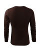 Adler MALFINI Koszulka męska Fit-T Long Sleeve 119 kawowy haft logo
