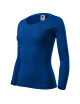 Adler MALFINI Damen T-Shirt Fit-T LS 169 kornblumenblauer Stickerei-Logo-Aufdruck