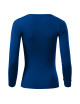 Adler MALFINI Damen T-Shirt Fit-T LS 169 kornblumenblauer Stickerei-Logo-Aufdruck