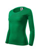 Adler MALFINI Women`s T-shirt Fit-T LS 169 grass green embroidery print