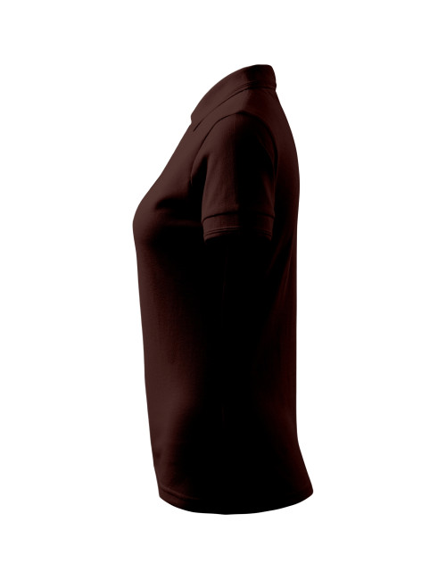 Ladies polo shirt pique polo 210 coffee Adler Malfini