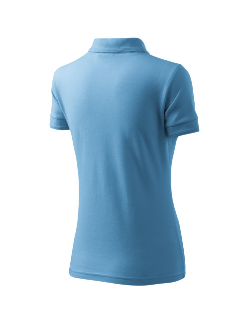 Ladies polo shirt pique polo 210 azure Adler Malfini