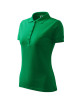 Adler MALFINI Damen Poloshirt Pique Polo 210 grasgrüne Stickerei