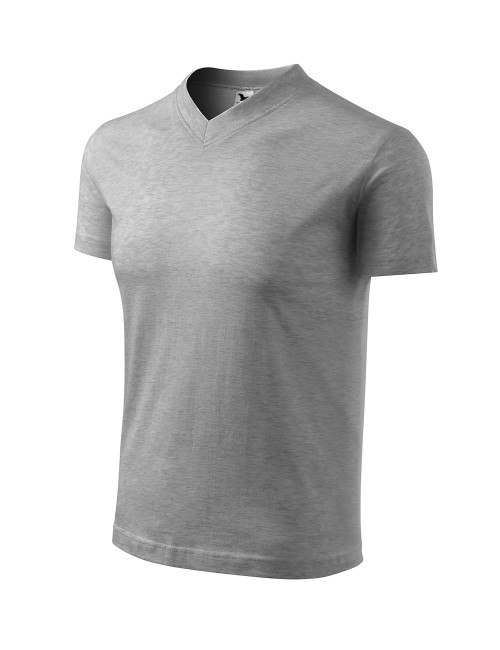 Unisex t-shirt v-neck 102 dark gray melange Adler Malfini