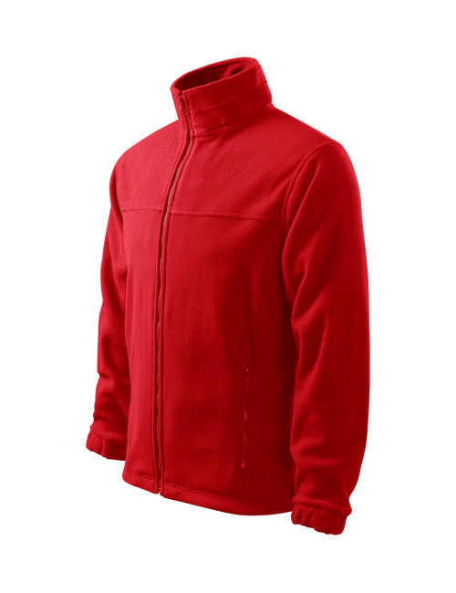 Adler RIMECK Men`s Fleece Jacket 501 red computerized logo embroidery