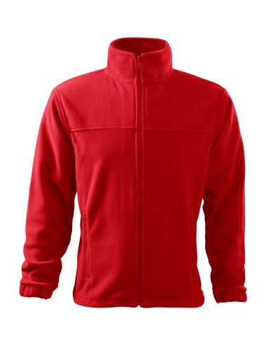 Adler RIMECK Herren Fleecejacke 501 rotes Computer-Sticklogo