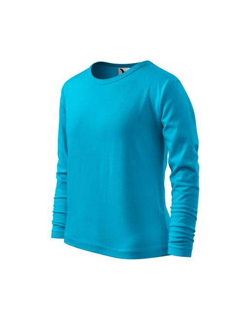 Kinder-T-Shirt fit-t ls 121 türkis Adler Malfini