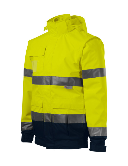 Kurtka unisex Adler HV Guard 4 in 1 fluorescencyjny żółty - P&M