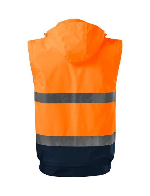 "High Visibility 4-in-1 Unisex Jacket, Fluorescent Orange, Malfini Ri