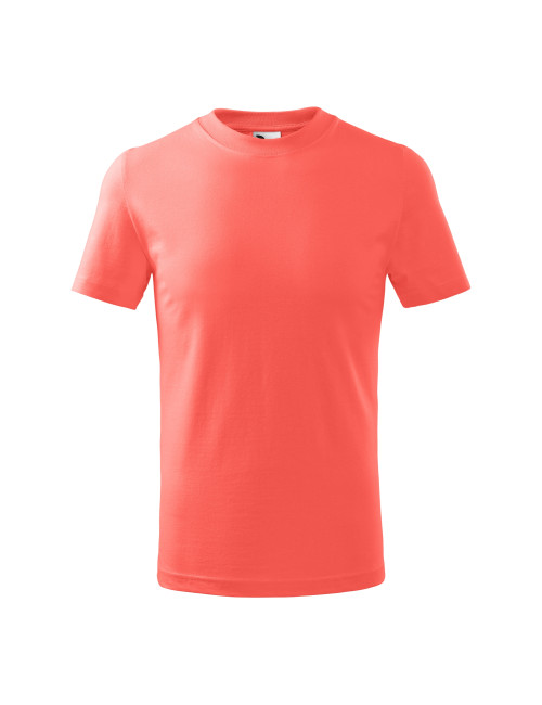 Kinder-Basic-T-Shirt 138 Koralle Adler Malfini