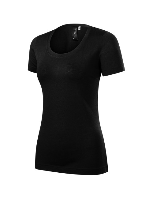 Damen T-Shirt Adler Merino Rise schwarz