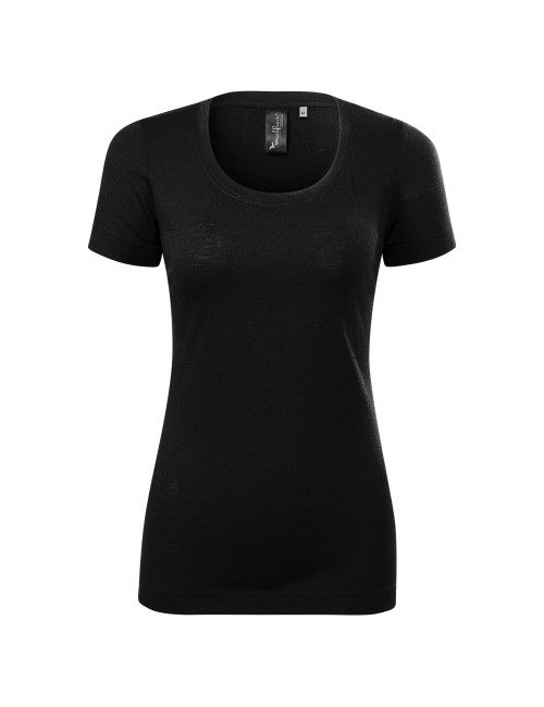 Damen T-Shirt Adler Merino Rise schwarz