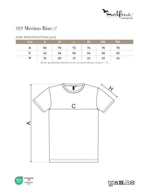 Herren T-Shirt Adler Merino Rise schwarz
