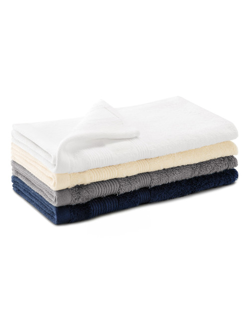 Small unisex towel organic 916 grey-black melange Adler Malfini