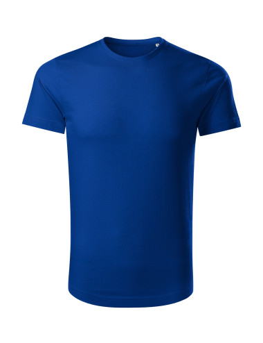 Adler MALFINI Origin 171 men`s t-shirt cornflower blue embroidery logo