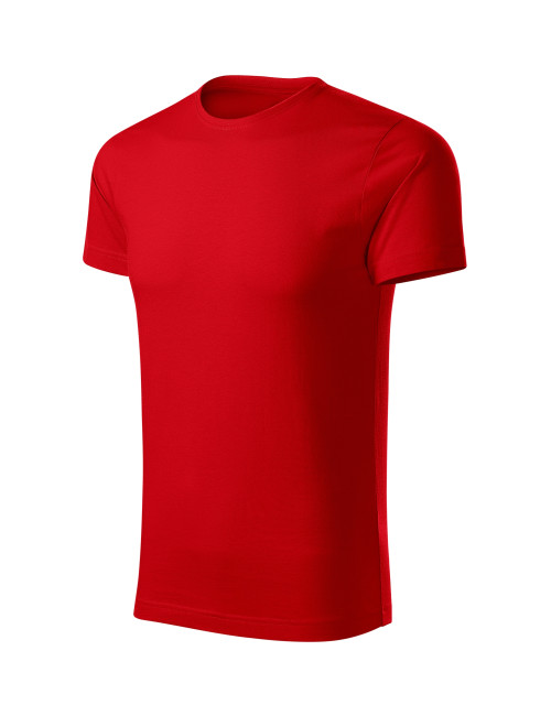 Adler MALFINI Origin 171 Herren T-Shirt, rot, Logo, Computerstickerei