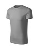 Adler MALFINI Herren T-Shirt Origin 171 grau-schwarz meliert Kunststickerei