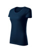 Adler MALFINI Origin 172 Damen-T-Shirt, marineblaue Stickerei, Logo-Print