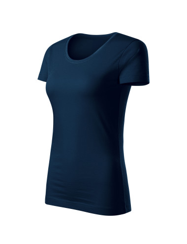Adler MALFINI Origin 172 Damen-T-Shirt, marineblaue Stickerei, Logo-Print