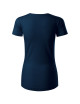 Adler MALFINI Origin 172 Damen-T-Shirt, marineblaue Stickerei, Logo-Print