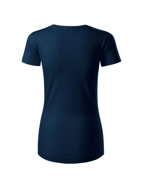 Adler MALFINI Origin 172 Damen-T-Shirt, marineblaue Stickerei, Logo-Print