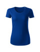 Adler MALFINI Origin 172 Damen-T-Shirt, kornblumenblauer Aufdruck, Logo-Stickerei
